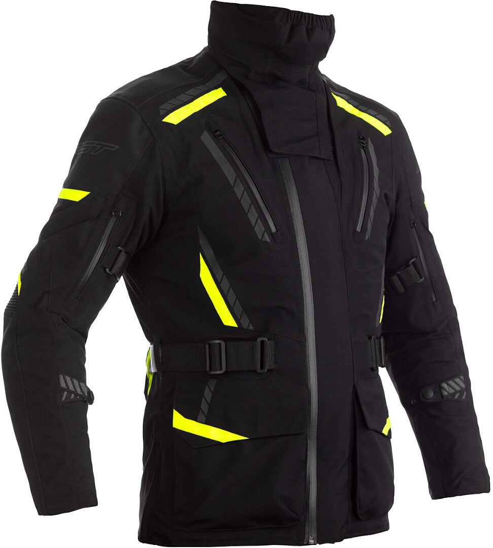 RST Pro Series Pathfinder Motorcycle Texte Jacket black/neon-yellow 3XL Figure 1