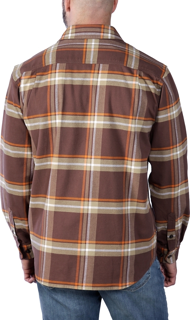Carhartt Rugged Flex Flannel Plaid Camicia Marrone chiaro L Figura 2