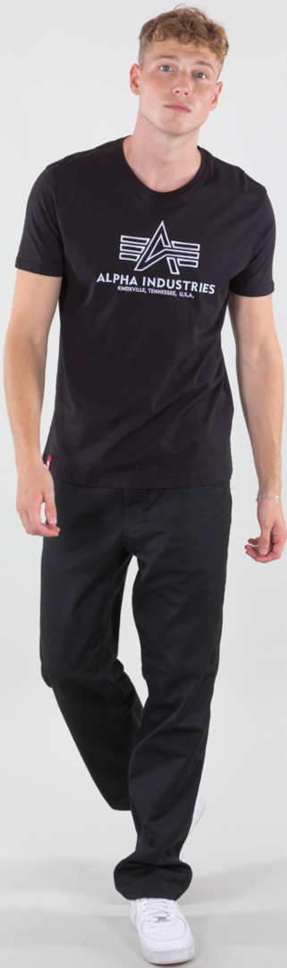 Alpha Industries Basic Embroidery Triko černobílá XL Obrázek 3