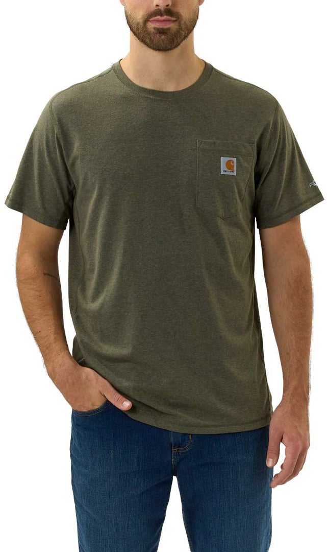 Carhartt Force Relaxed Fit Midweight Pocket Triko olive M Obrázek 4