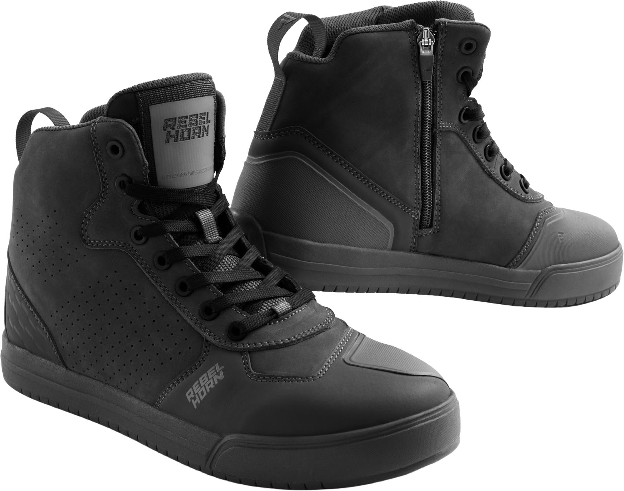 Rebelhorn Spike Motorcykelsko Sort 46 Figur 1