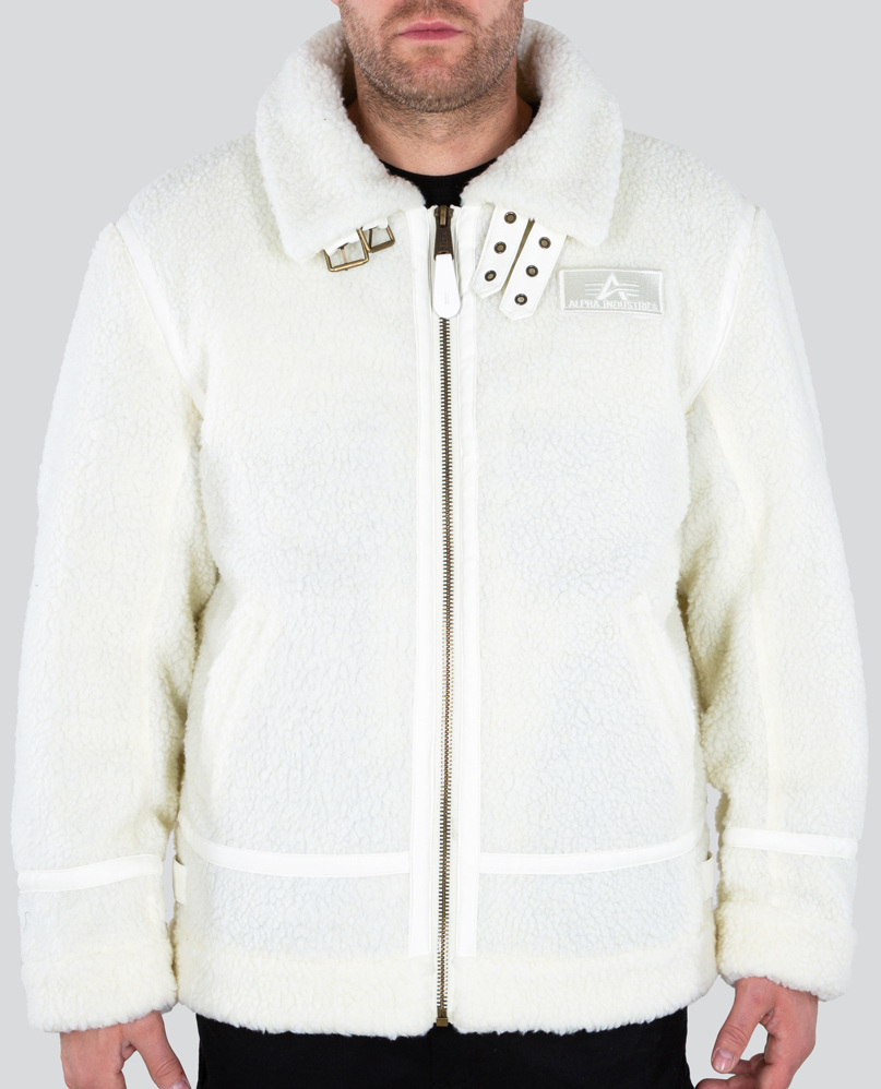Alpha Industries B3 Teddy Jacket white L Figure 1