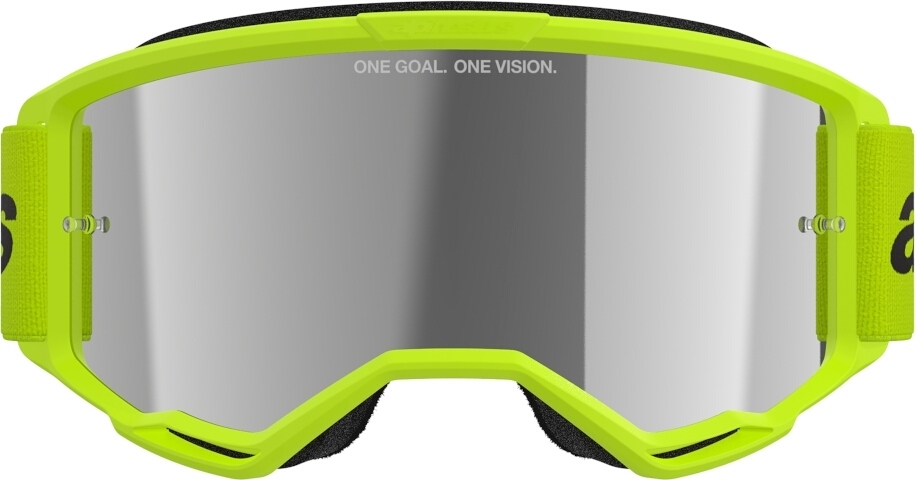 Alpinestars Vision 3 Wordmark Mirror Ochelari de motocross galben Figura 3