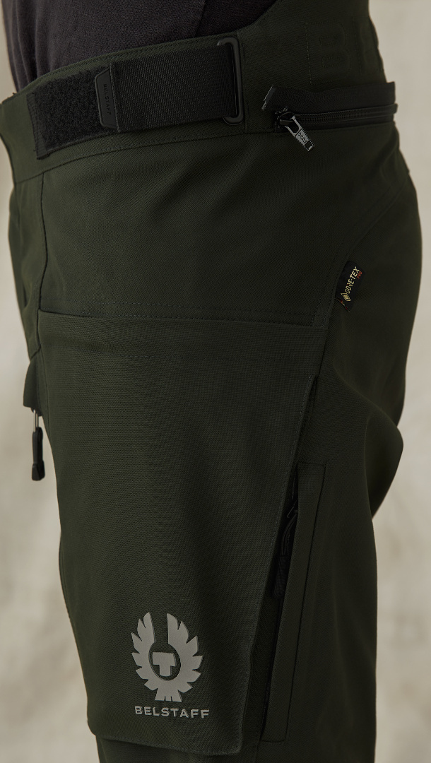 Belstaff Long Way Up Pantaloni textile pentru motociclete Verde închis 44 Figura 2