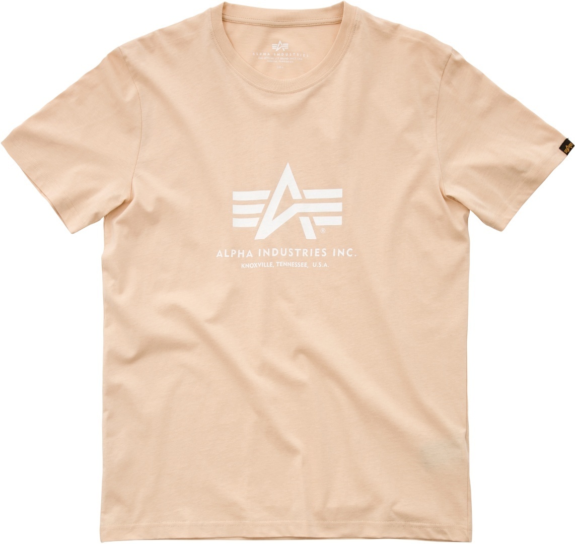 Alpha Industries Basic 티셔츠 베이지색 S 그림 1