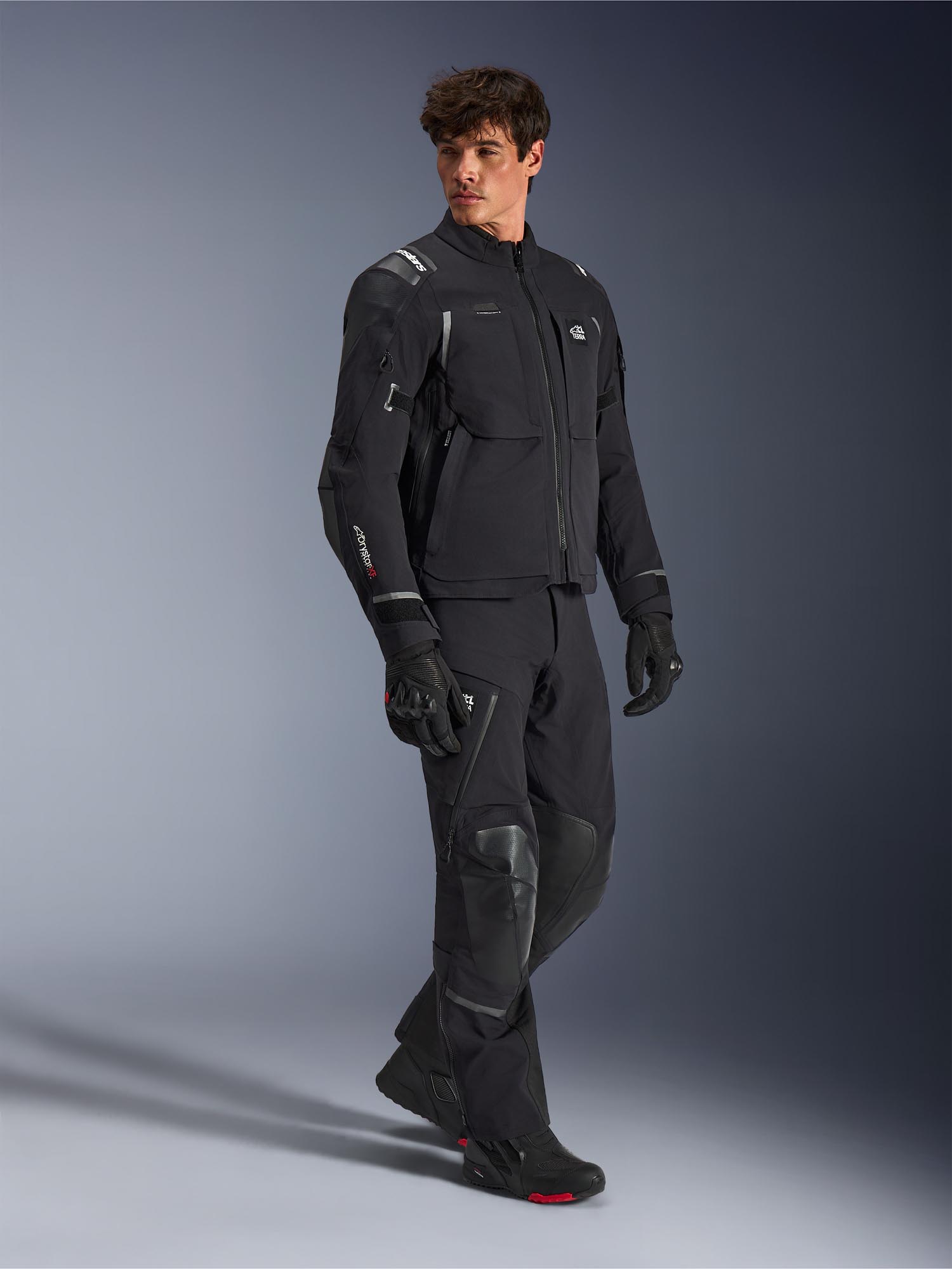 Alpinestars Andes Pro Drystar XF waterproof Motorcycle Textile Jacket black/dark grey M Figure 6