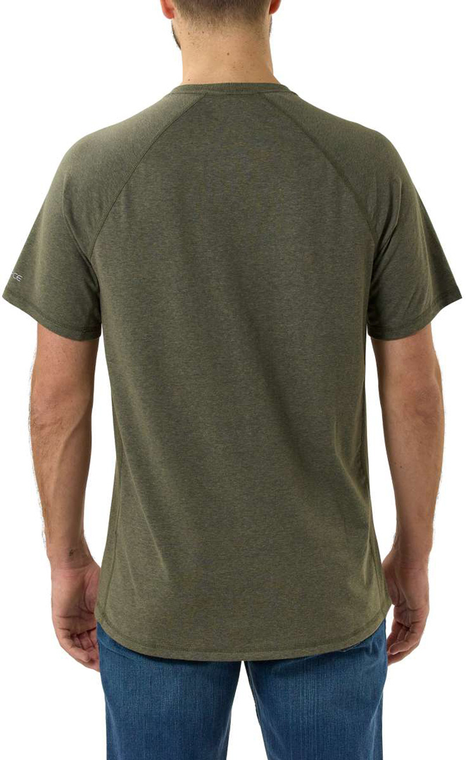 Carhartt Force Flex Block Logo Triko olive L Obrázek 3