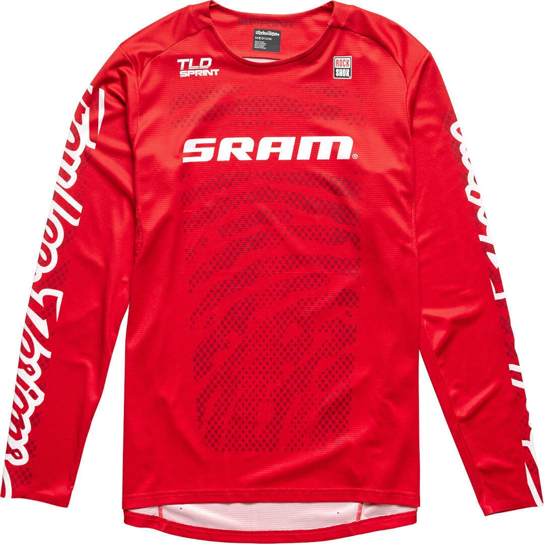 Troy Lee Designs Sprint SRAM Shifted Bicycle Jersey red XL Figure 1