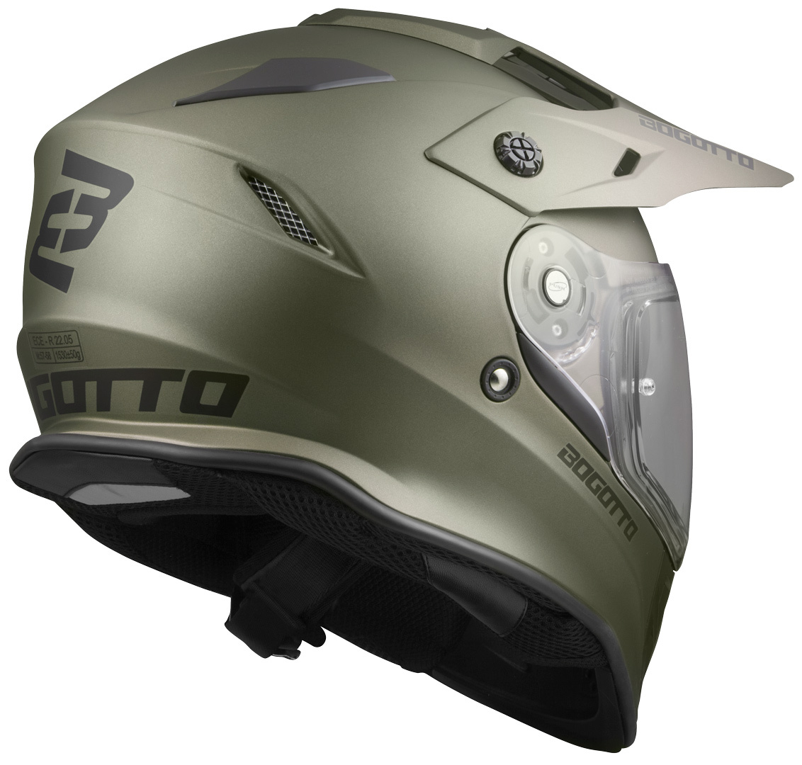 Bogotto V331 Enduro casco Verde S Figura 4