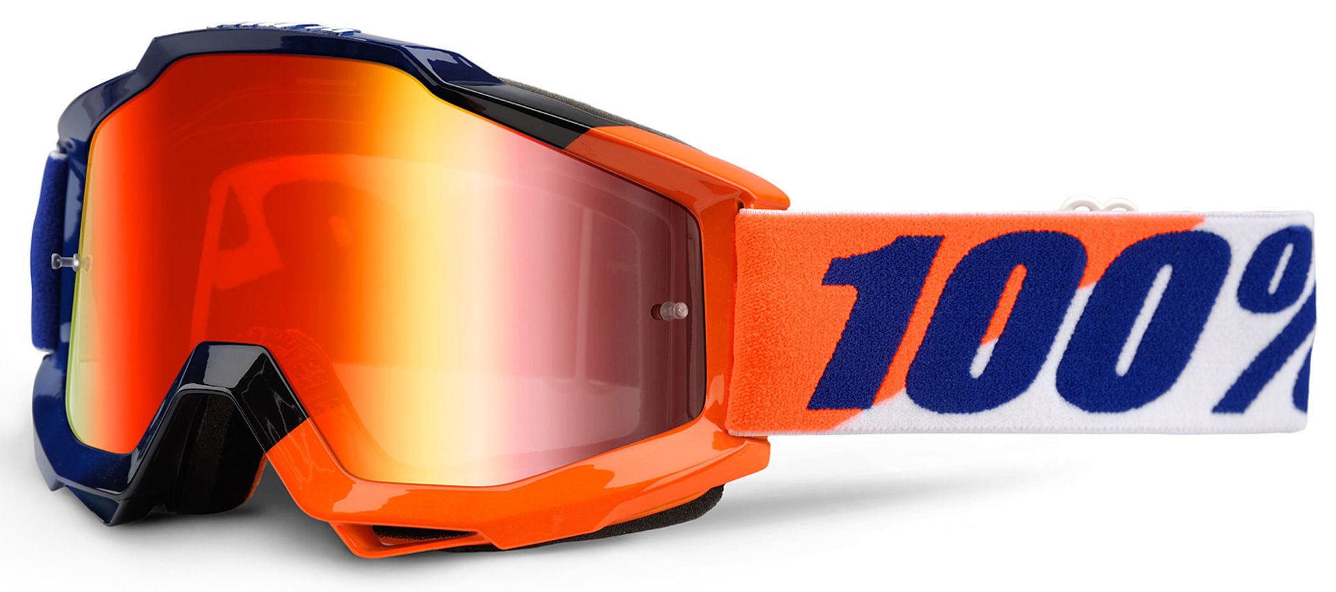 100% Accuri Extra Ochelari de motocross Albastru/Portocaliu Figura 1