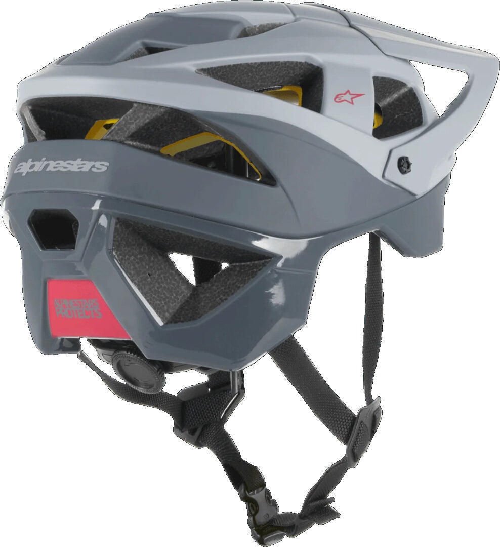 Alpinestars Vector Tech Zeal Casco da bicicletta Grigio chiaro opaco/grigio scuro/rosso L (59-63) Figura 2