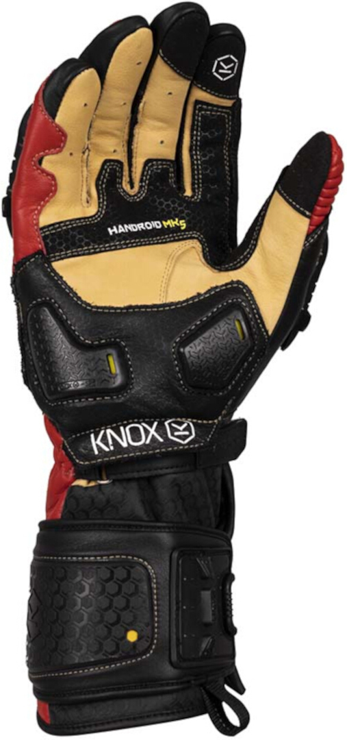 Knox Handroid MK5 Motorcykel handsker sort/rød M Figur 2