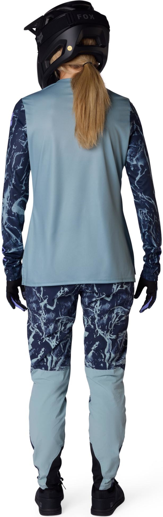 FOX Ranger LS Image Print Maillot de vélo féminin S Figure 8