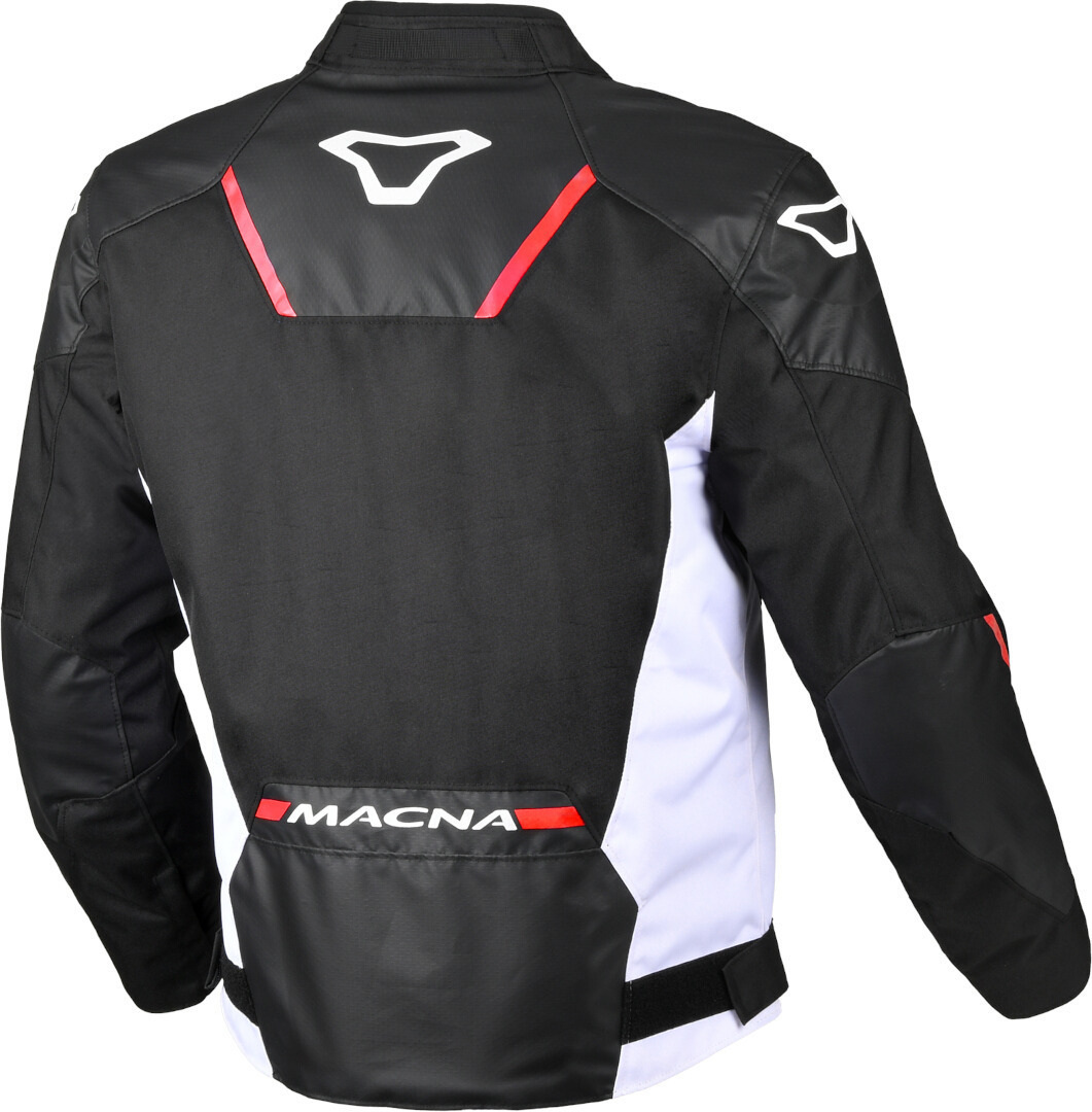 Macna Tazar 2.0 Jachetă textilă impermeabilă pentru motociclete Negru/Alb/Roșu L Figura 2