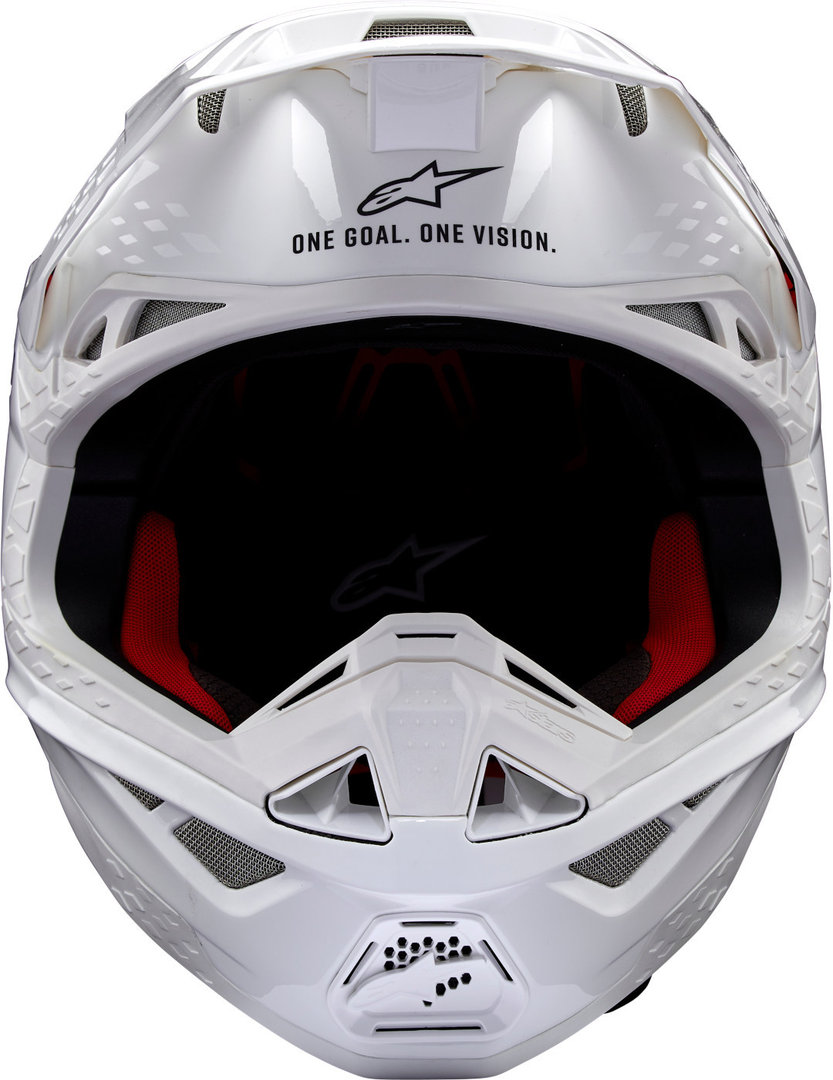 Alpinestars Supertech S-M10 Solid 2024 Motorcross helm Wit Verlies (59/60) Figuur 2