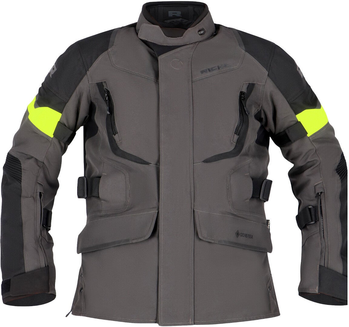 Richa Cyclone 2 Gore-Tex waterproof Ladies Motorcycle Textile Jacket dark grey/black/yellow M Figure 2