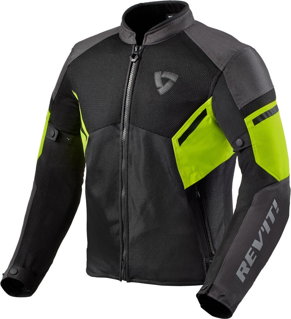 Revit GT-R Air 3 Giacca tessile moto nero/giallo M Figura 1