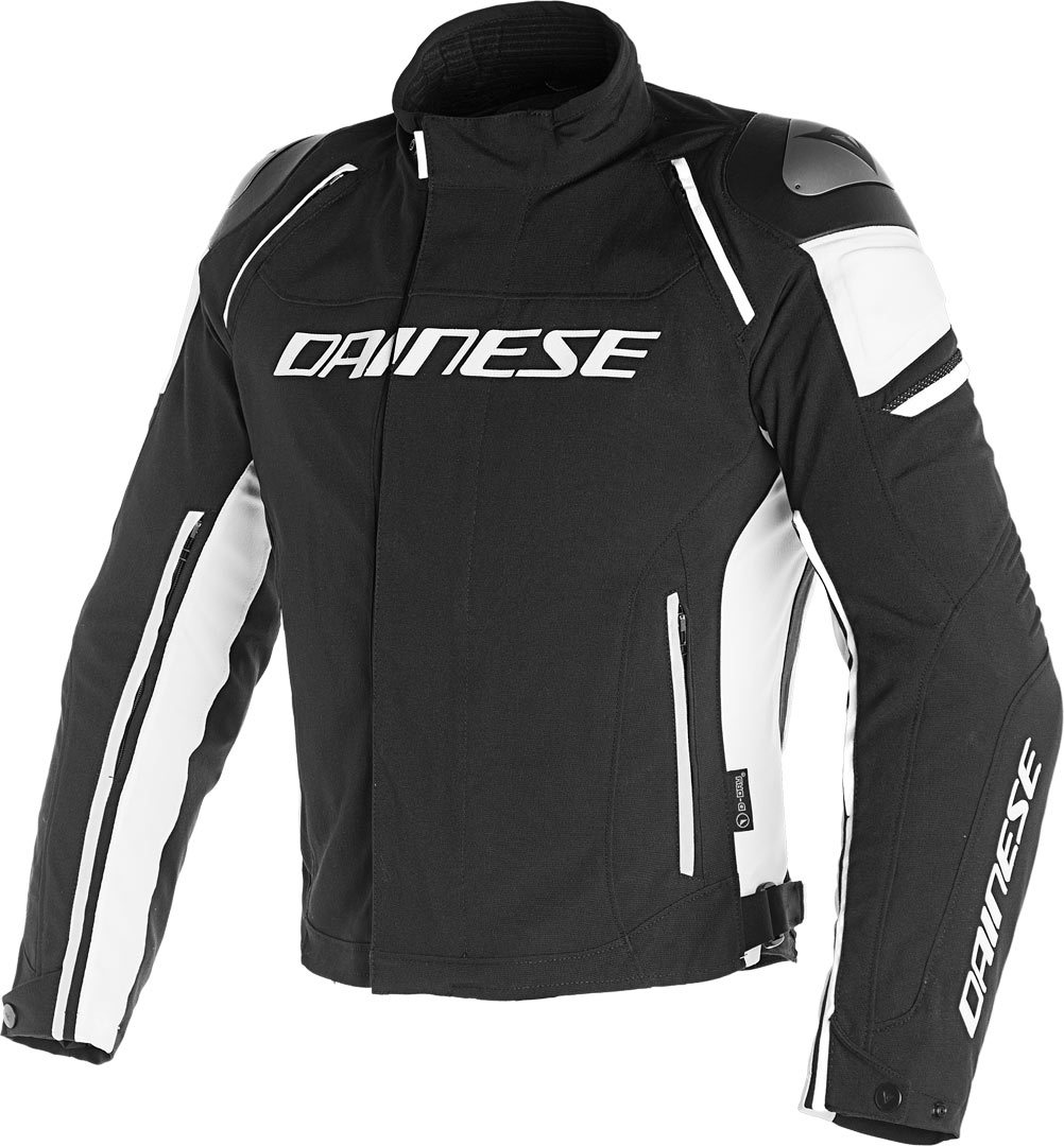 Dainese Racing 3 D-Dry Motorcycle Textile Jacket black/white 56 Figure 1