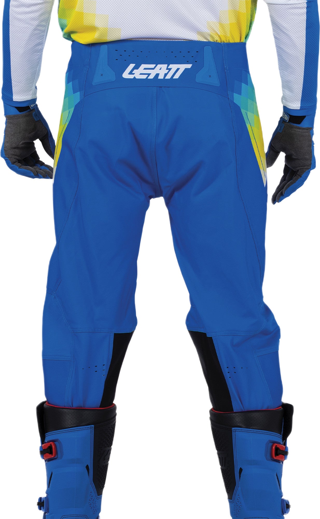 Leatt Moto 4.5 V26 Pantalons de motocross bleu/blanc/jaune 2XL Figure 3