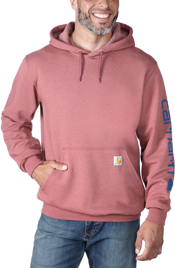 Carhartt Midweight Sleeve Logo Hoodie red/blue L Figure 2