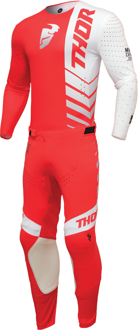 Thor Prime Analog Motorcross broek rood/wit 30 Figuur 4