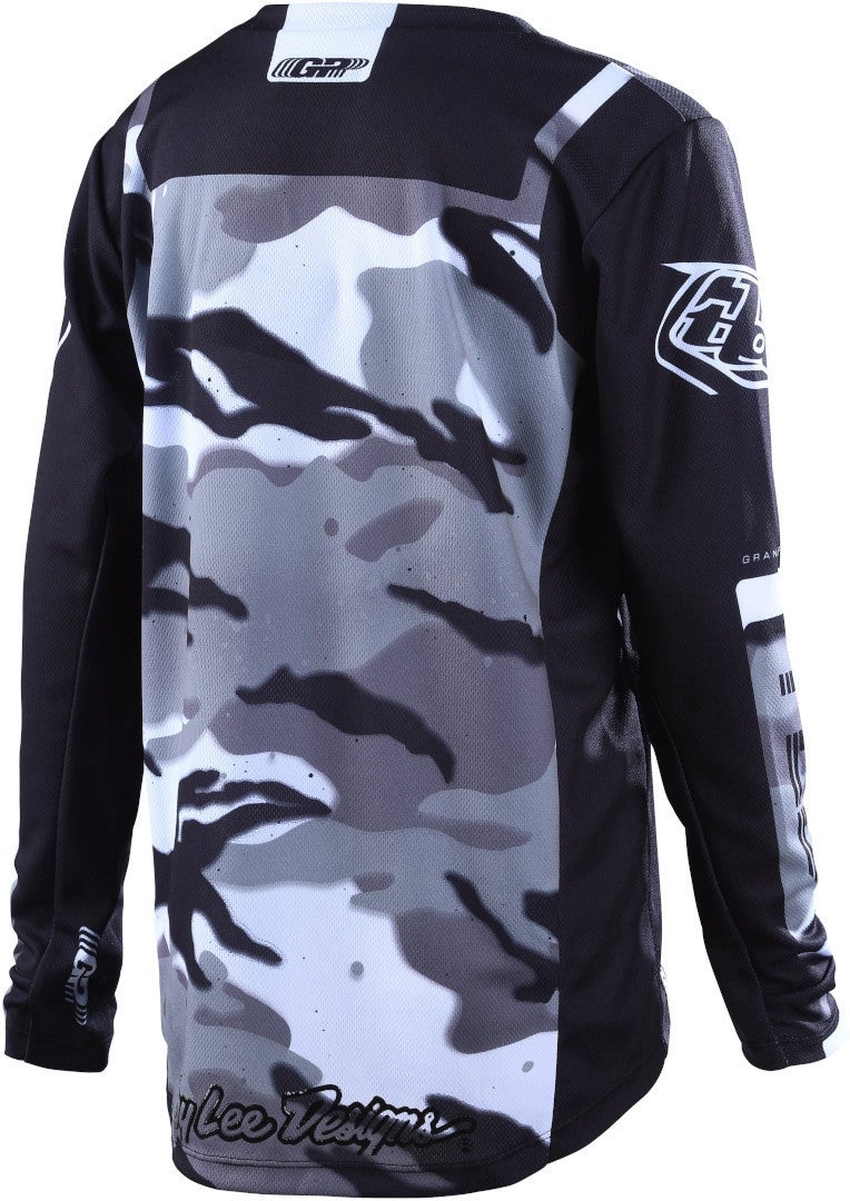 Troy Lee Designs GP Brazen Camo Jugend Motocross Jersey grau S Abbildung 2