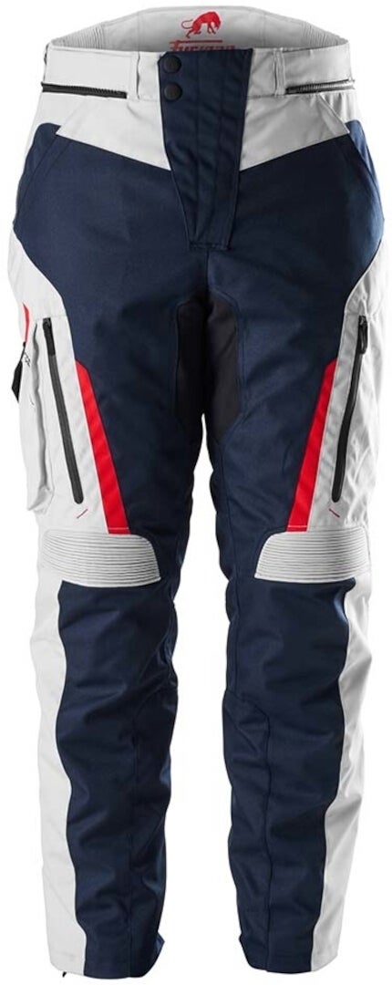 Furygan Killington Motorcycle Textile Pants blue/white/red 4XL Figure 1