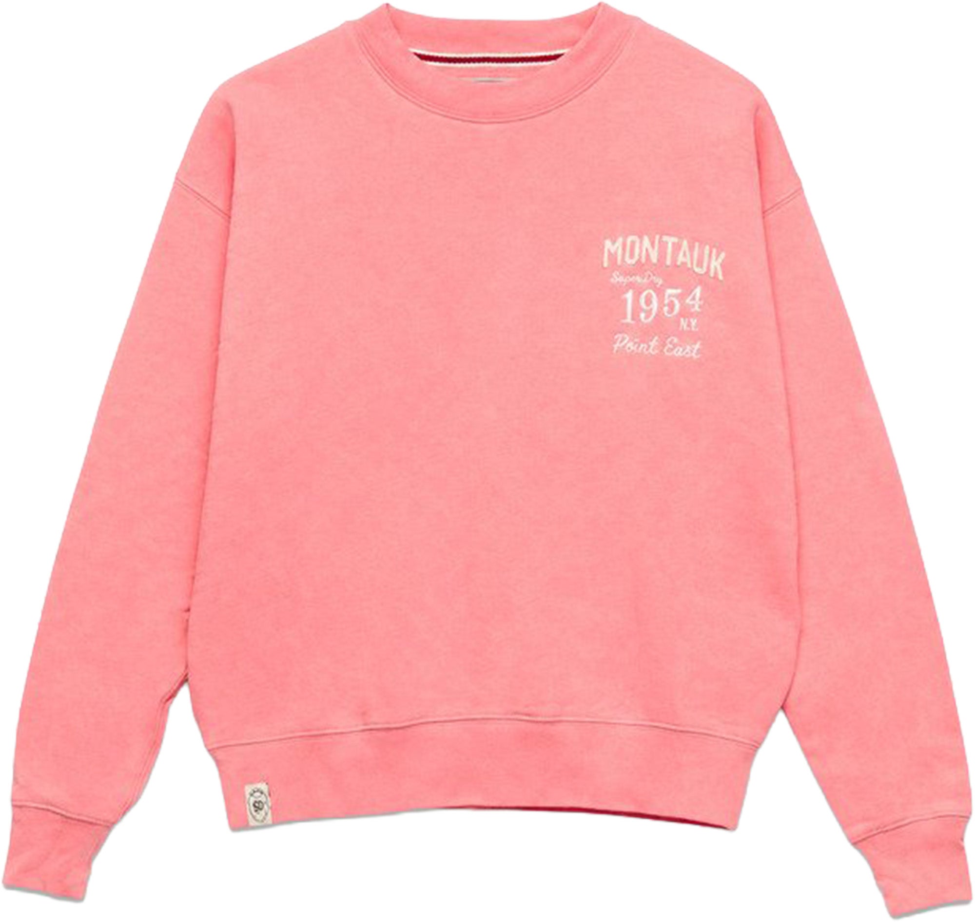 Superdry & Co Sun Fade Applique Crew Felpa femminile rosa 10 Figura 1