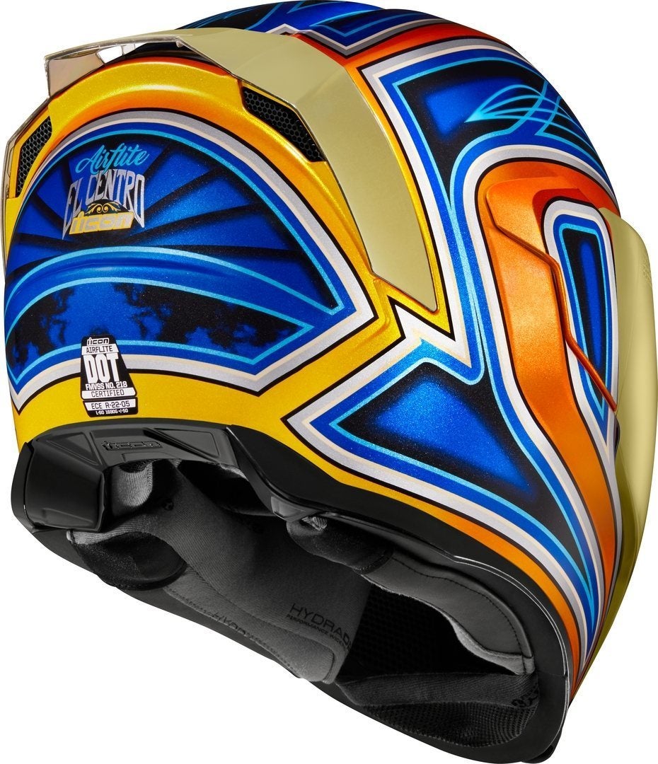 Icon Airflite El Centro Helm blau/orange M (57/58) Abbildung 3