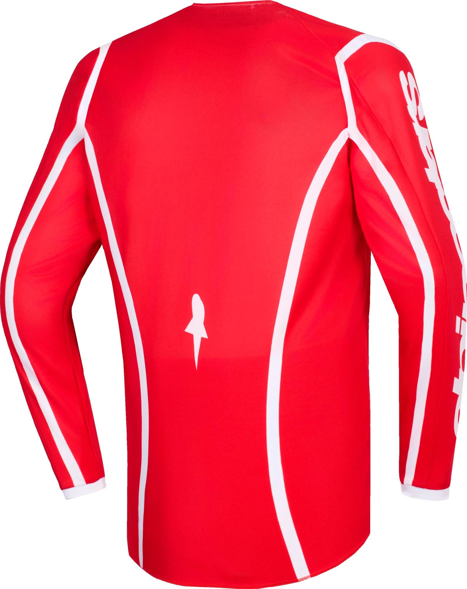 Alpinestars Fluid Apex Maglia da motocross Rosso/Bianco M Figura 2
