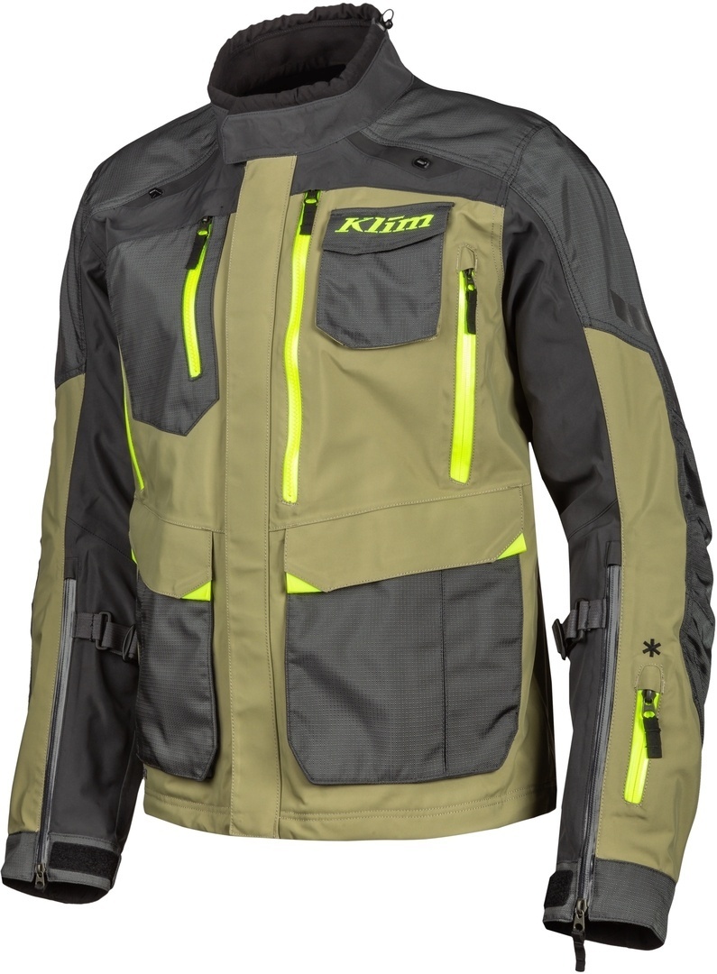 Klim Carlsbad Gore-Tex Motorcycle Textile Jacket grey/green M Figure 1