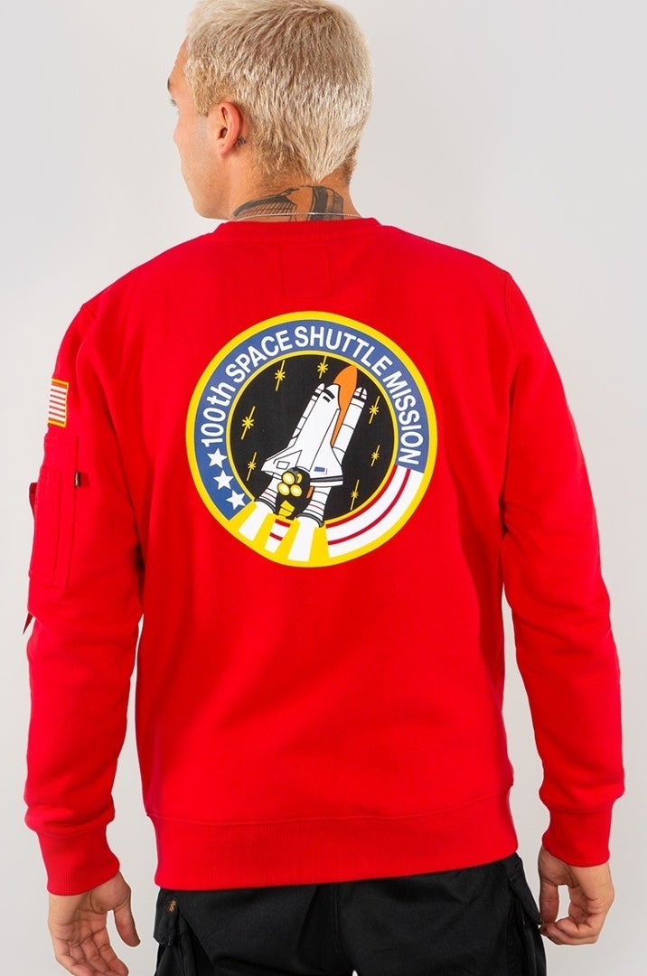 Alpha Industries Space Shuttle Sweatshirt rot S Abbildung 2