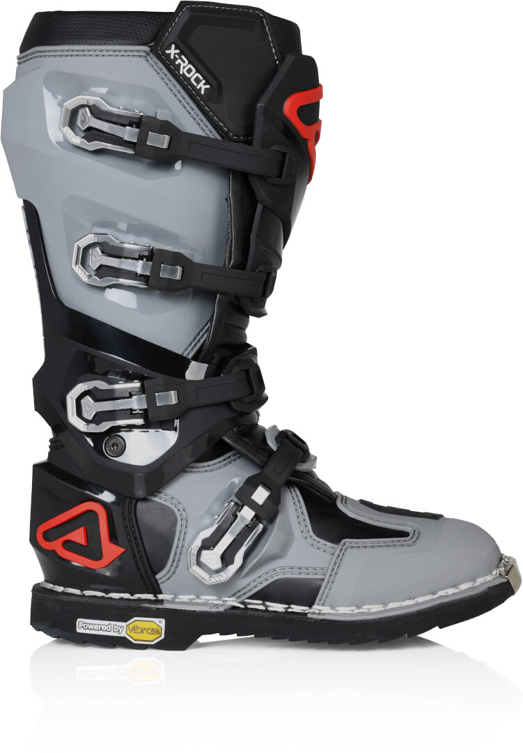 Acerbis X-Rock MM Motocross støvler sort/grå/rød 41 Figur 4
