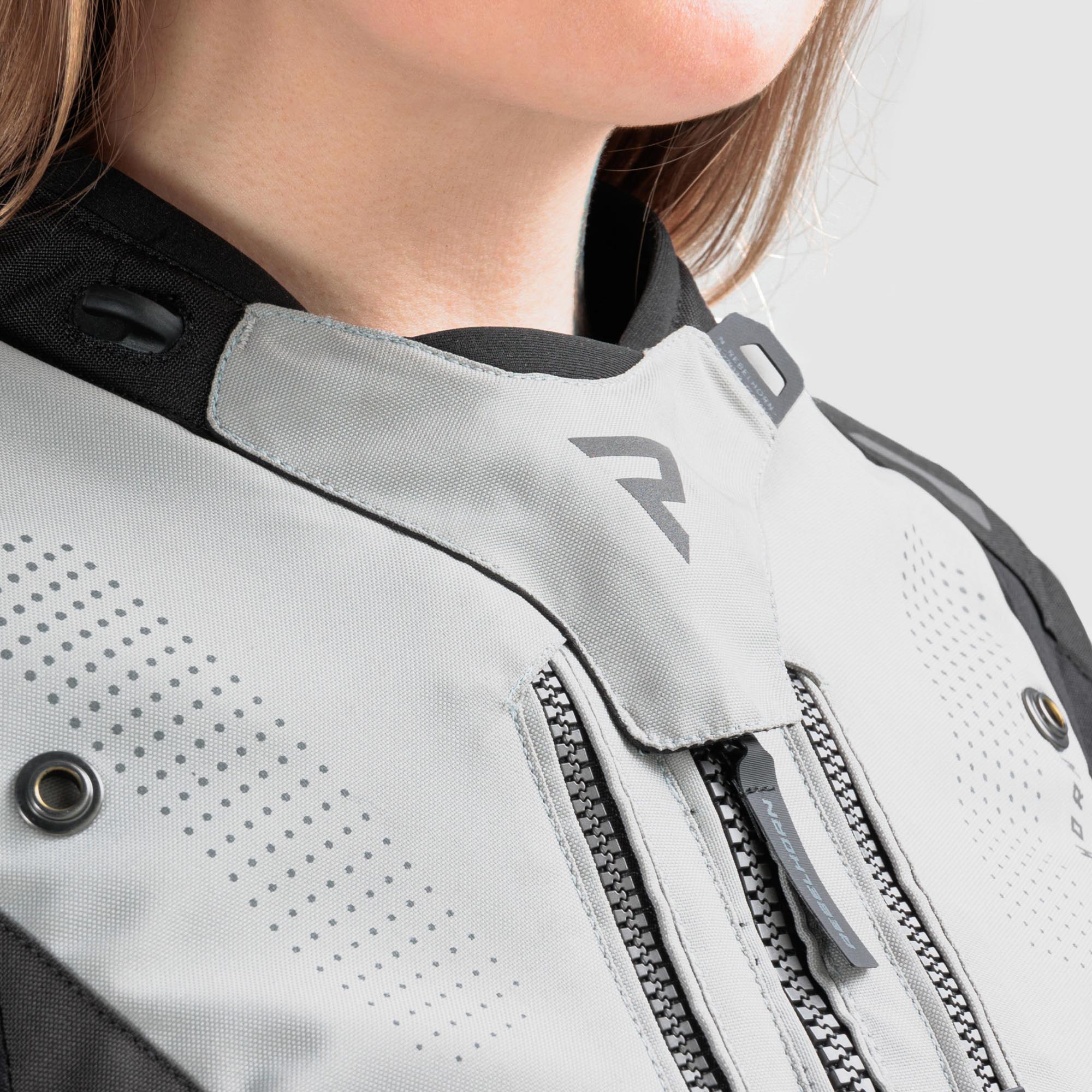 Side view of Rebelhorn Hiker 4 waterproof Ladies Motorcycle Textile Jacket