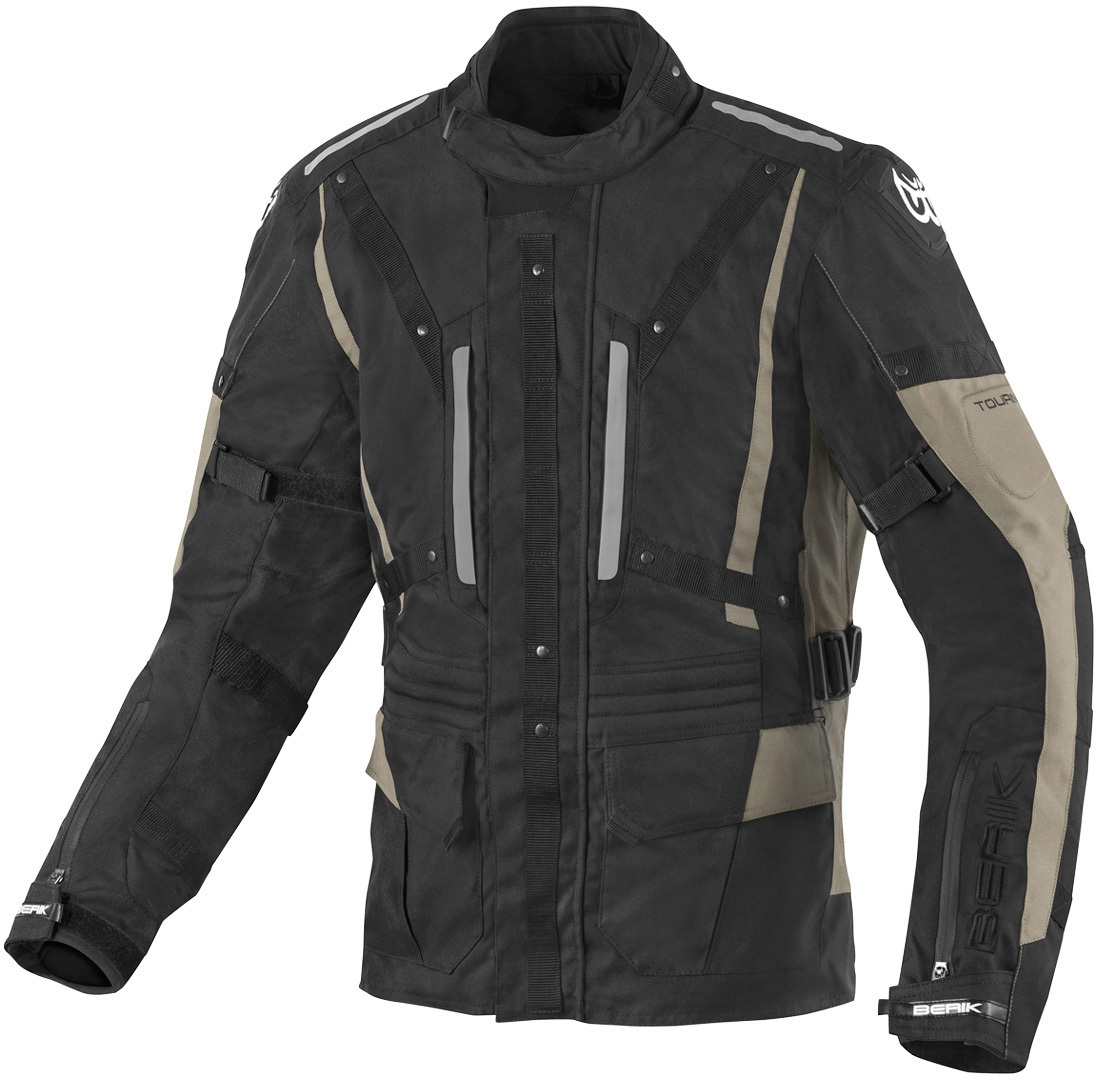 Berik Spencer waterproof Motorcycle Textile Jacket black/beige 60 Figure 1