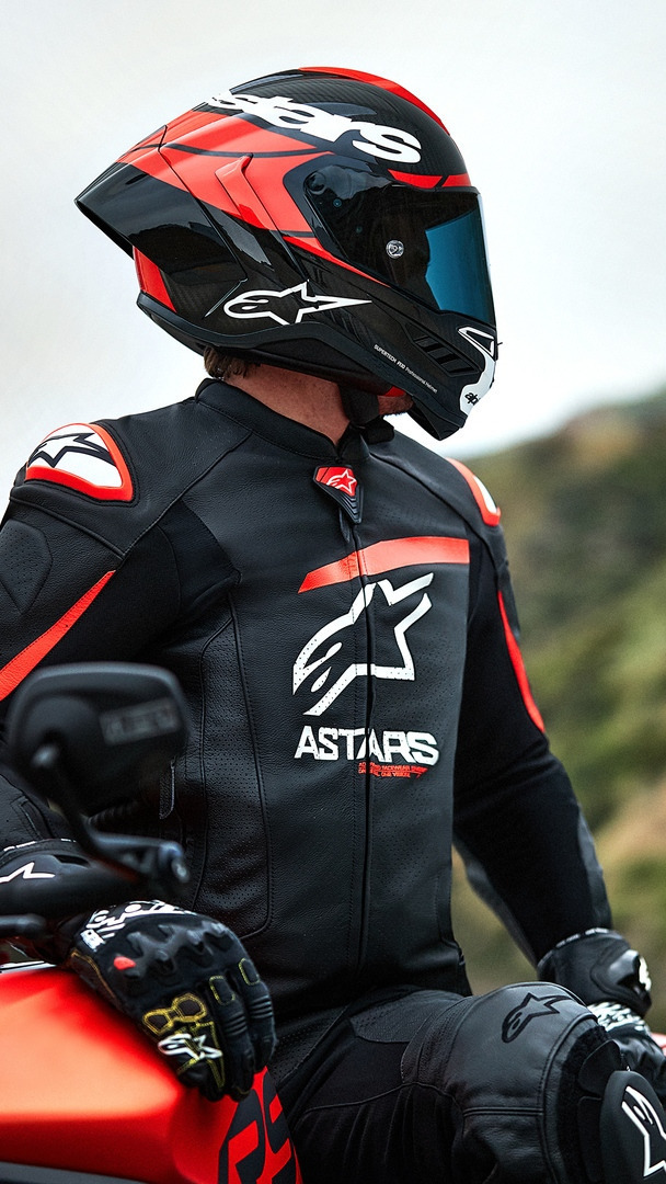 Alpinestars Supertech R10 Element Carbon Helm schwarz/rot/weiß M (57/58) Abbildung 10