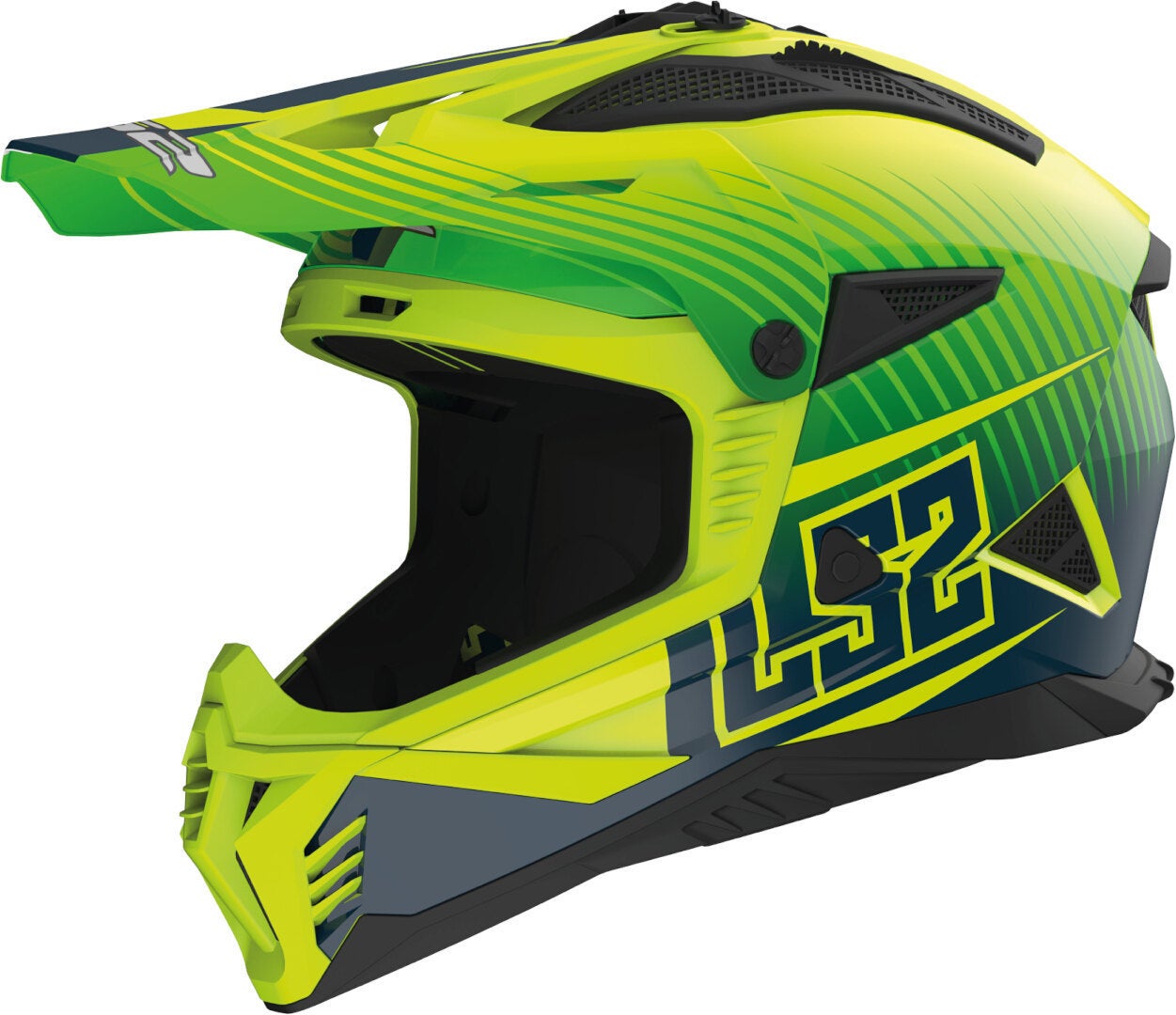 LS2 MX708 Fast II Duck Casque de motocross Vert néon S (55/56) Figure 1