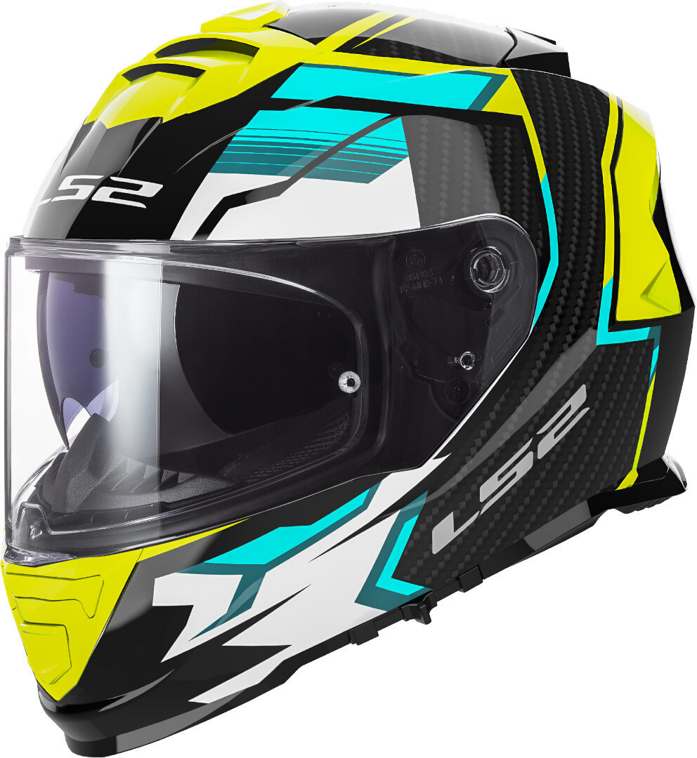 LS2 FF800 Storm II Tracker ヘルメット ブラック/ネオンイエロー 男性(57/58歳) 図1