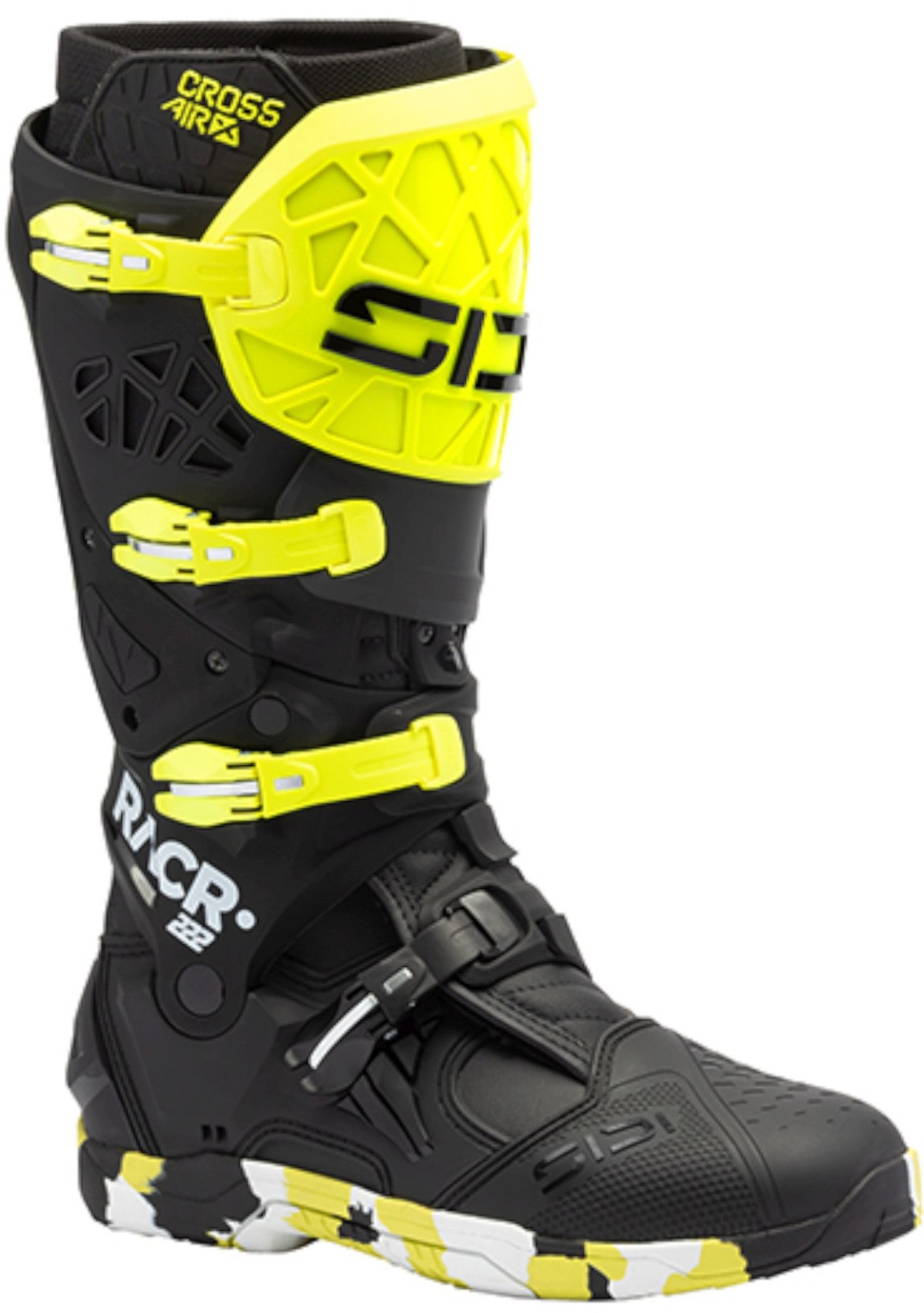 Sidi Crossair-X Motocross støvler sort/gul 50 Figur 1