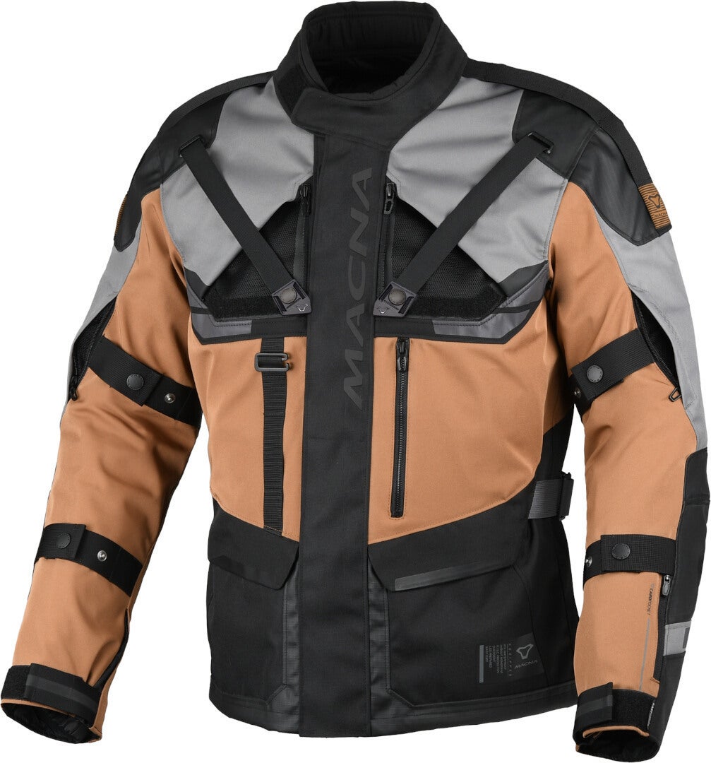 Macna Touros waterproof Motorcycle Textile Jacket black/brown 3XL Figure 2