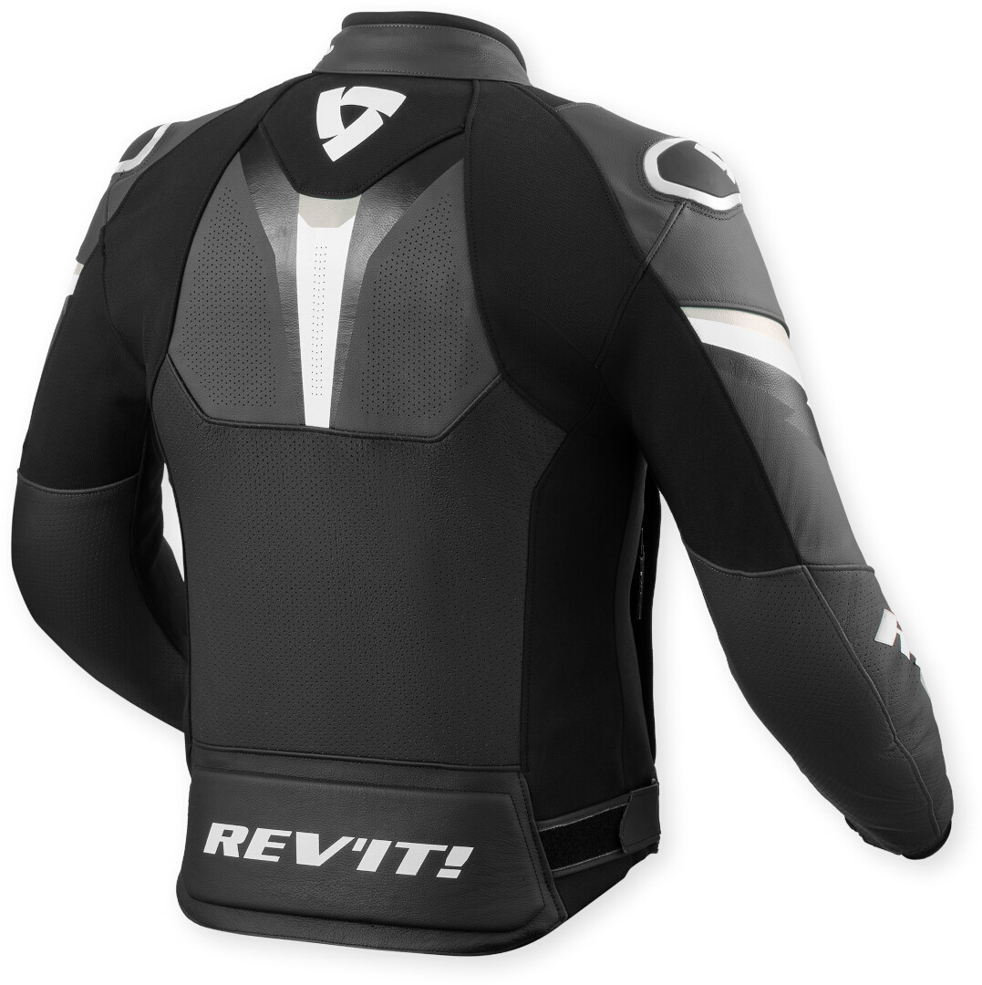 Revit Quantum 3 perforierte Motorrad Lederjacke schwarz/anthrazit 54 Abbildung 2