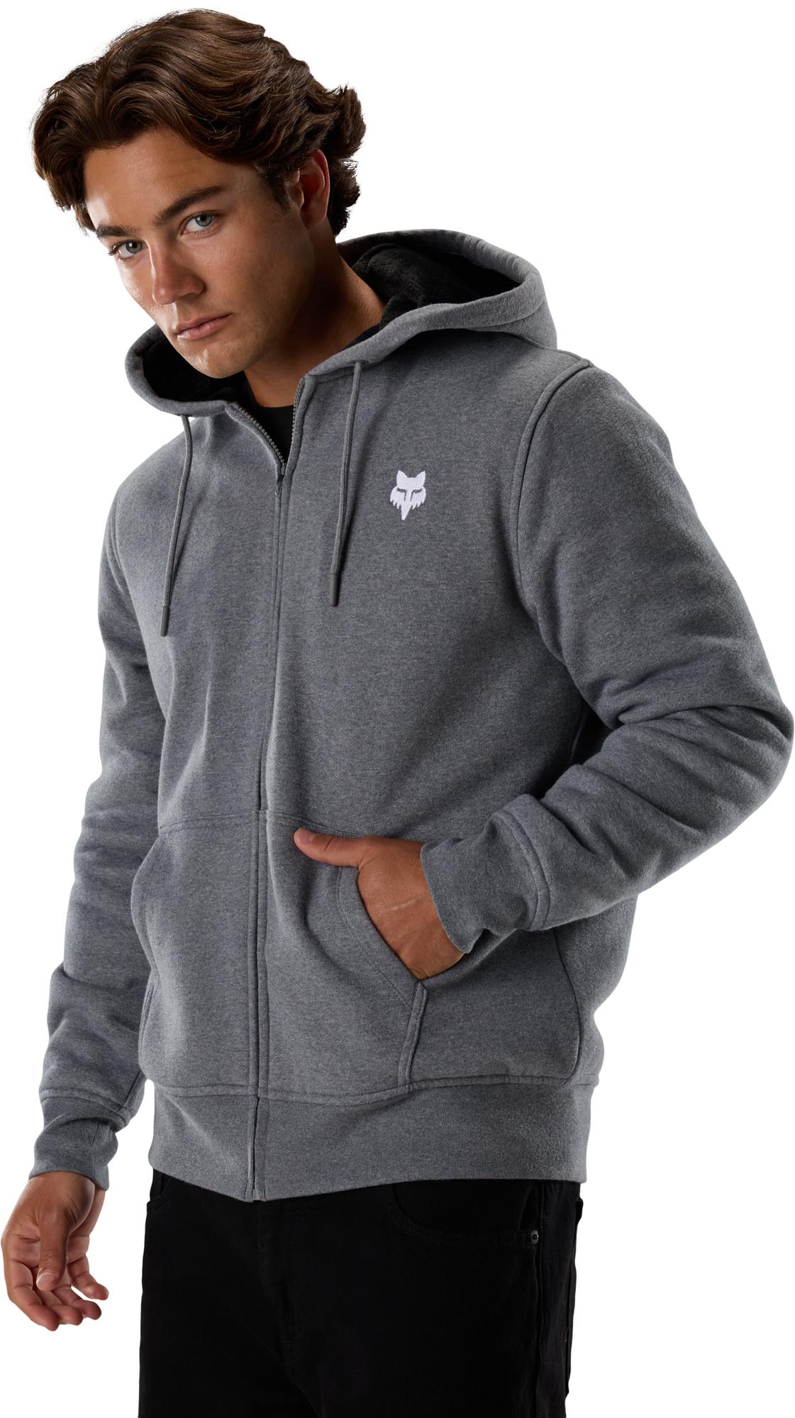 FOX Head Sasquatch Fleece Zip フーディー グラファイト L 図6
