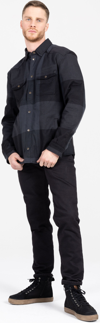 John Doe Classic Tapered Motorcykel Jeans Sort 33/32 Figur 21