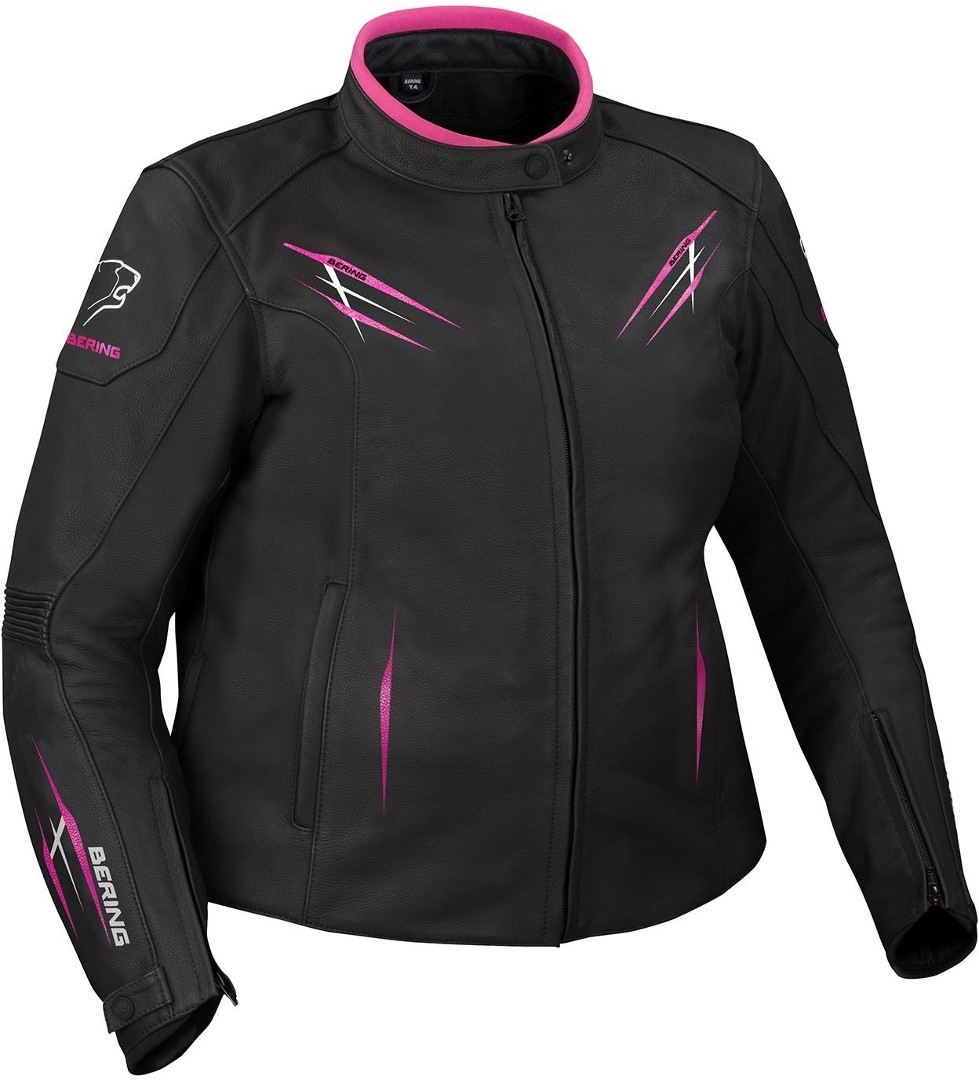 Bering Brutalia Veste de moto en cuir des femmes de grande taille W-40 Figure 1