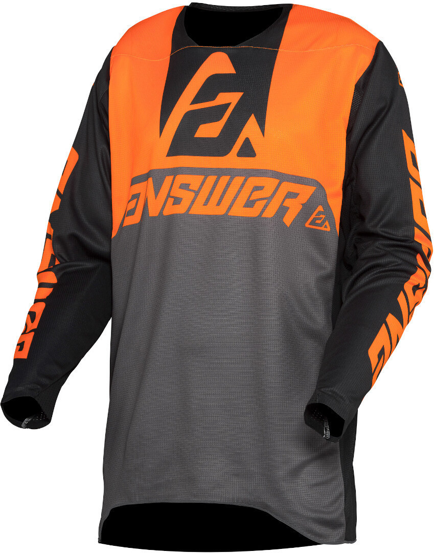 Answer Trinity Voyd Motocross Jersey schwarz/grau/orange L Abbildung 1