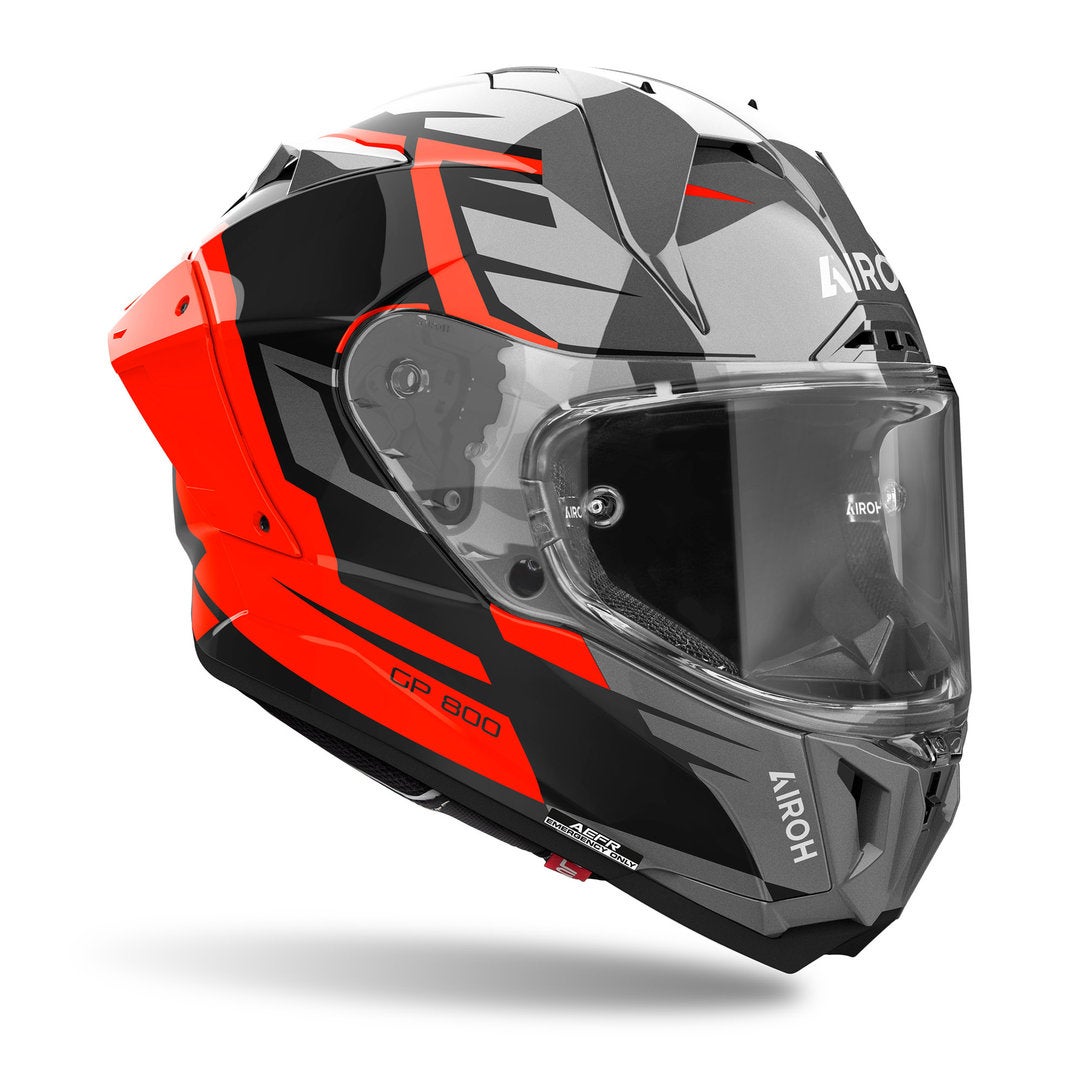 Airoh GP 800 Master Carbon Casque Noir/Gris/Orange M (57/58) Figure 4