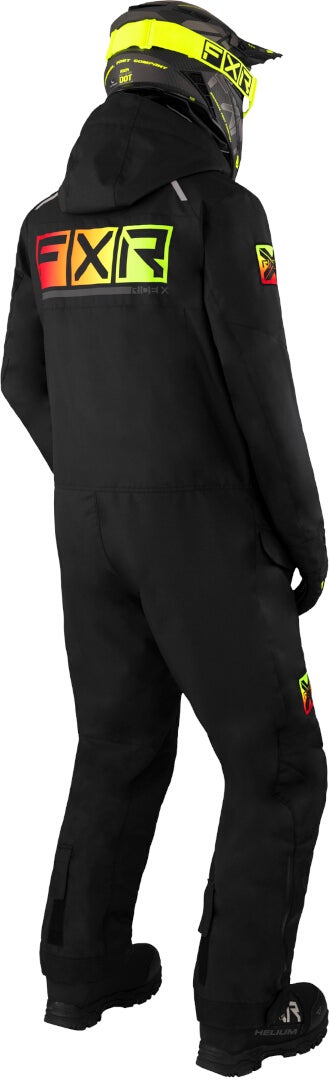 FXR Recruit Lite 2023 One Piece Snowmobile Suit black/red/yellow M Figure 2