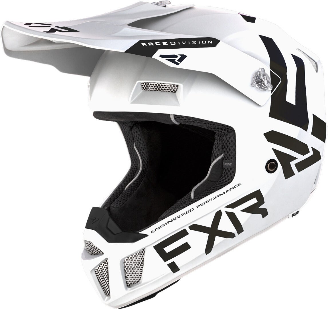 FXR Clutch CX MX Gear Casque de motocross Blanc/Noir M (57/58) Figure 1