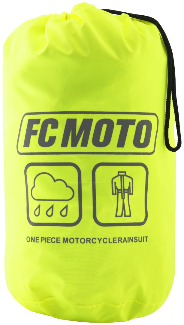 FC-Moto Rain Eendelig motorfiets regenpak Geel L Figuur 3
