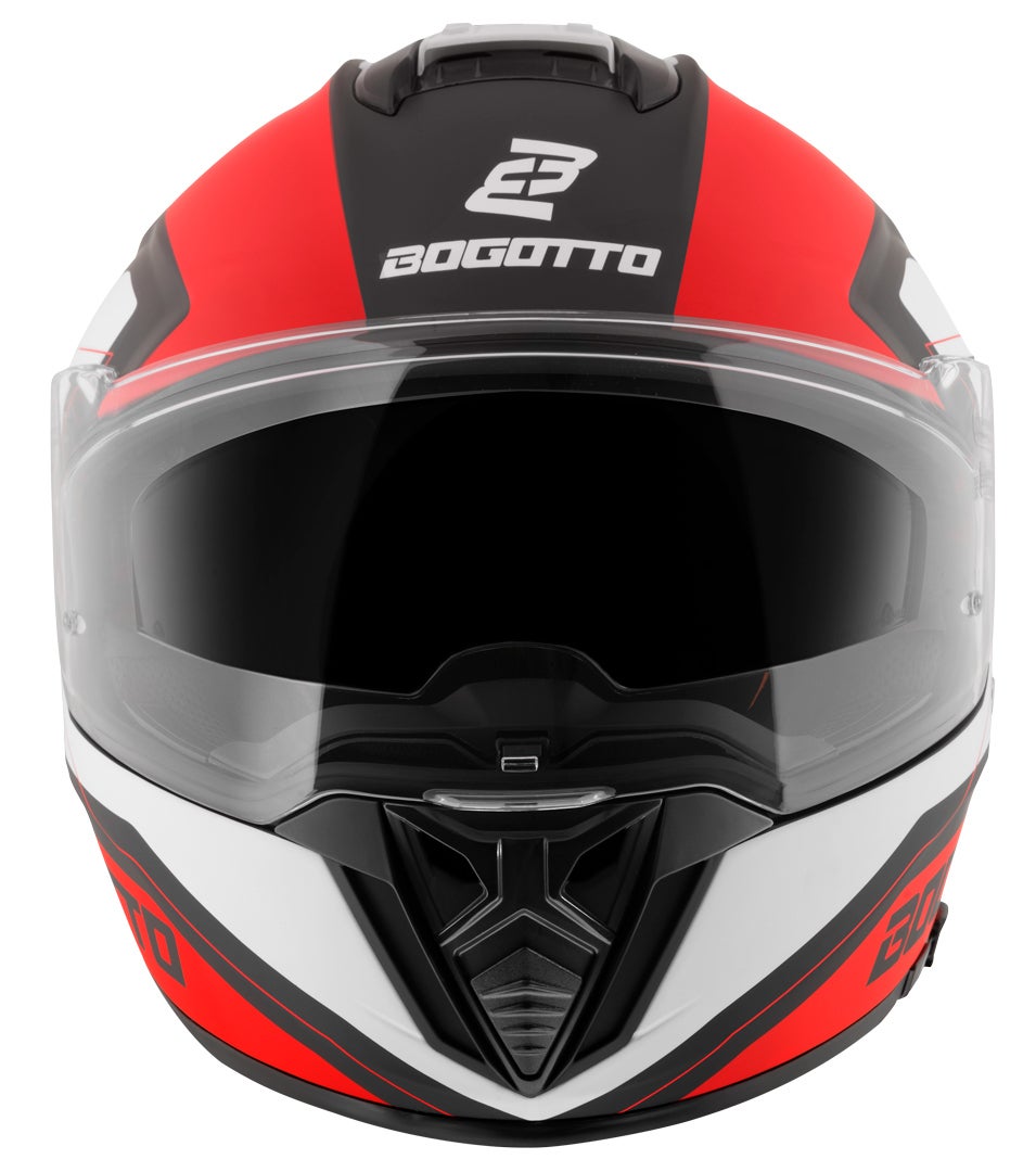 Bogotto FF122 BGT Helm rood/wit XL Figuur 4